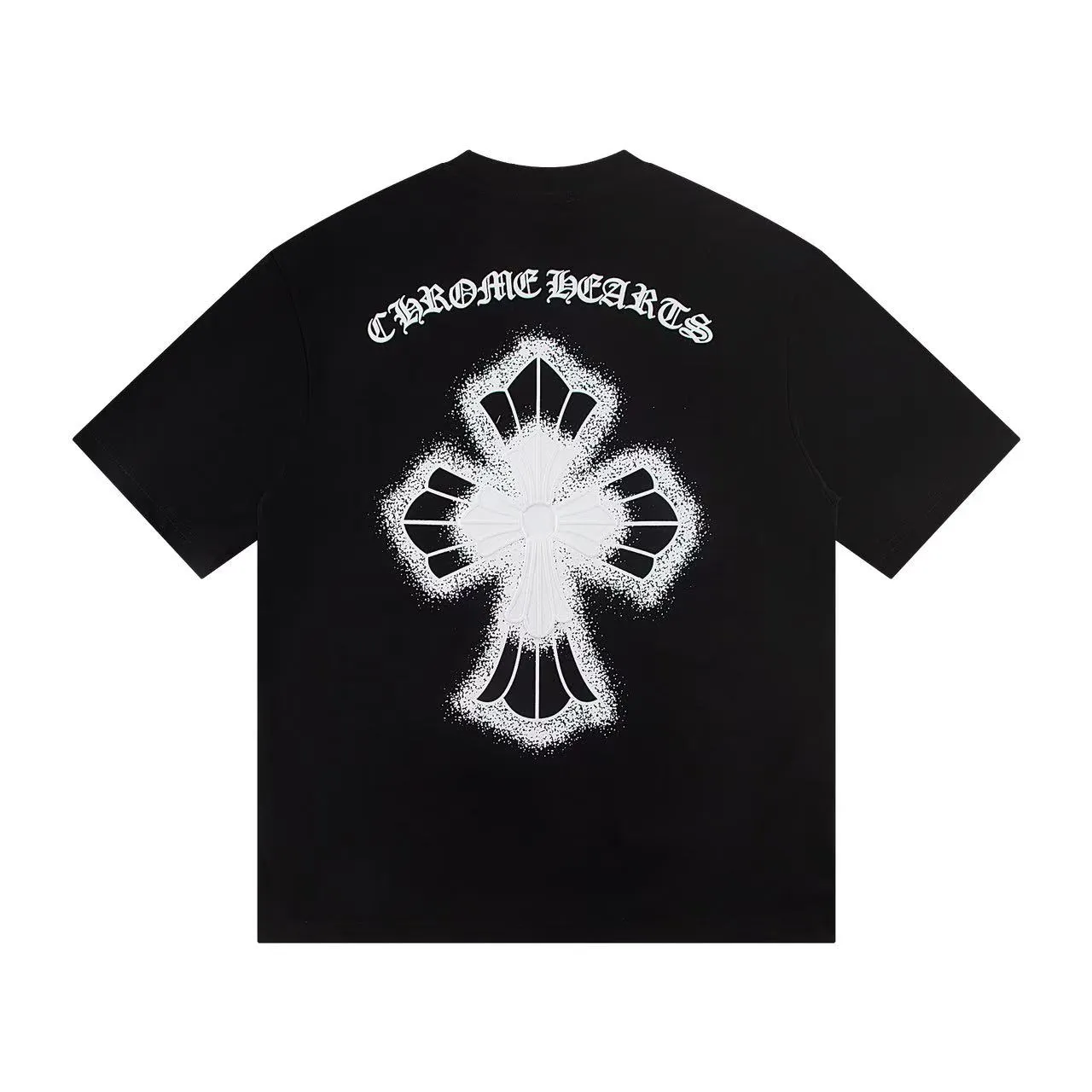 🅿️146 Style: 2025 new Croix Heart short-sleeved T-shirt Material: High version 300g double yarn combed cotton Size: S～XL Color: Black Style number: Z021
